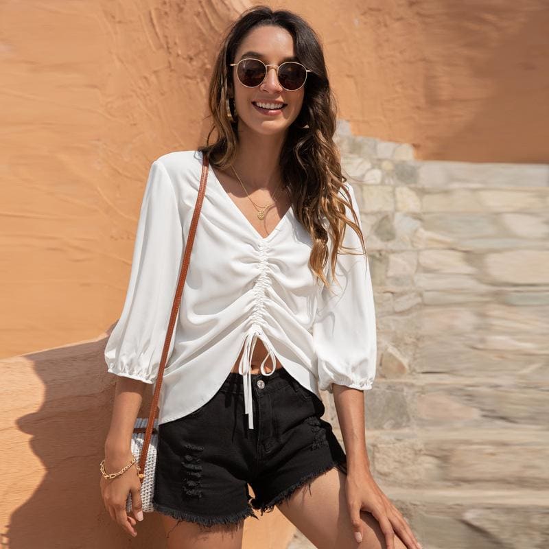 Blouse blanche femme chic