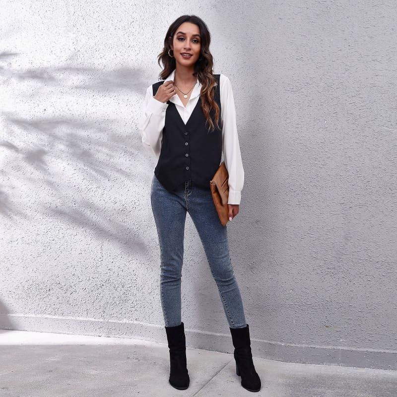 Costume Gilet Sans Manche Femme Noir Manche Enfant Decathlon Gilet