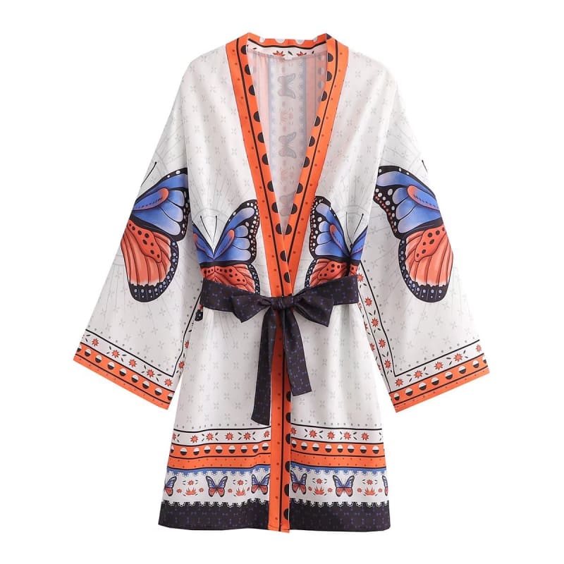 kimono court léger bohème