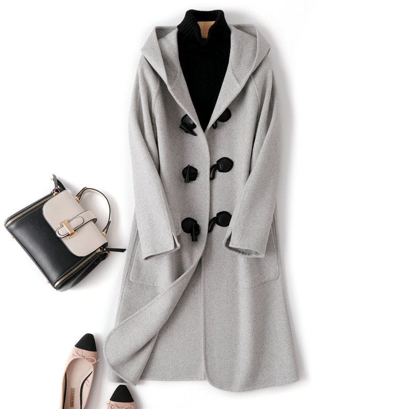 Manteau gris chic femme
