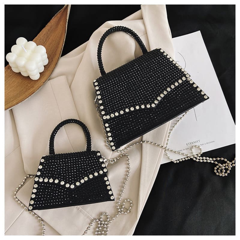 Sac pochette mariage noir et doré en suédine – Fil des toiles Sac pochette mariage noir et doré en suédine – Fil des toiles