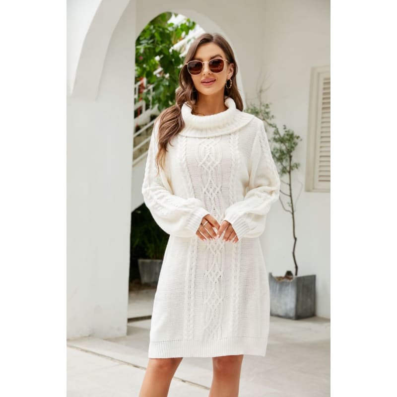 Robe Pull Femme Hiver - Manches Longues, Col Rond - Style Chic Décontracté - Pour Quotidien, Sortie, Vacances Robe Pull Hiver Femme Robe Pull Femme Hiver - Manches Longues, Col Rond - Style Chic Décontracté - Pour Quotidien, Sortie, Vacances Robe Pull Hiver Femme
