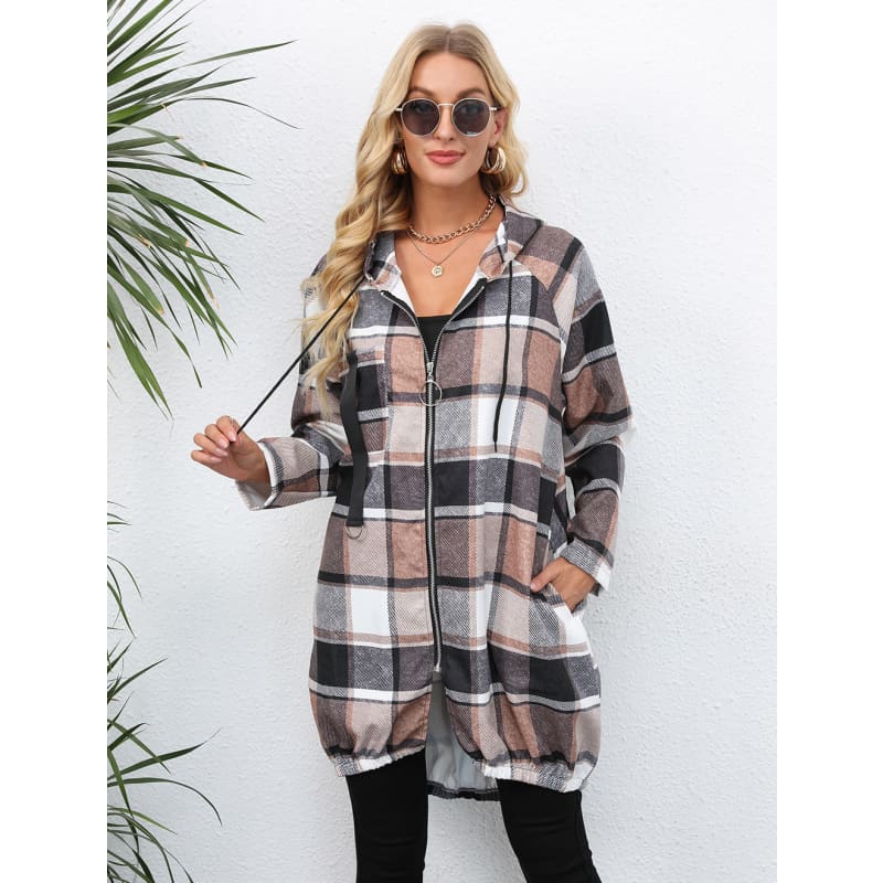 Veste Pluie Femme Imperméable Grande Taille – Manteau Chic Capuche Automne Hiver Coupe-Vent Doux